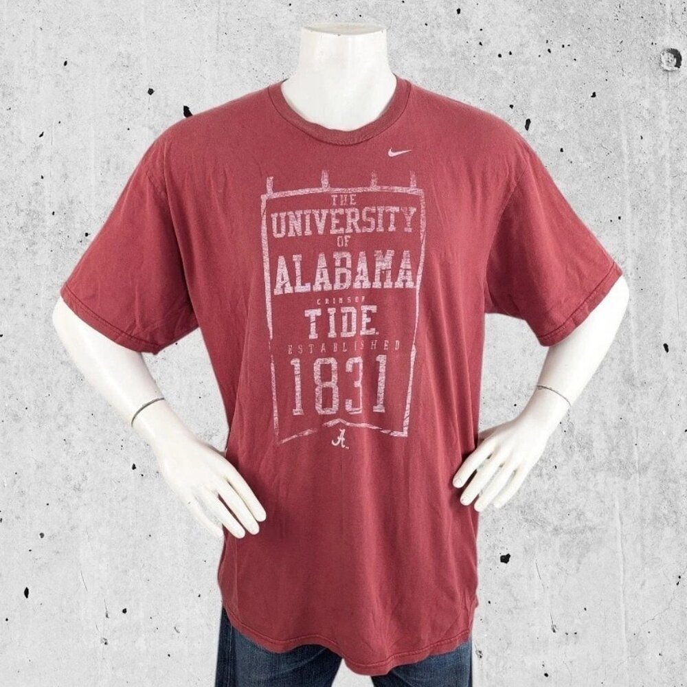 Vintage Nike University Of Alabama Shirt Size XL Crimson Tide Football